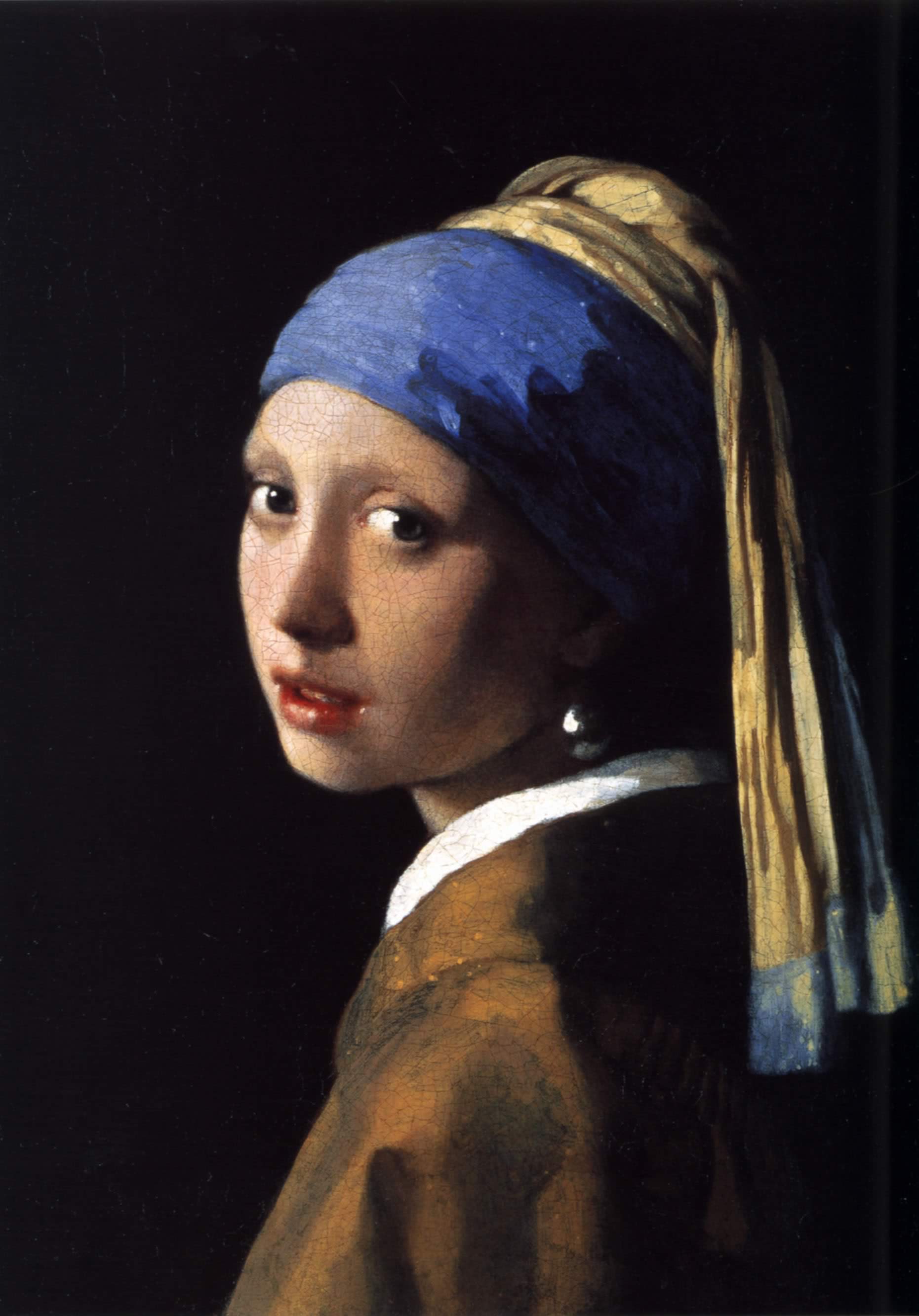 Johannes Vermeer  -  Het Meisje met de Parel (Muchacha con zarcillo de perla)  -  ��leo sobre tela  -  44.5 �� 39 cms  -  1665  -  Casa Maurits, La Haya