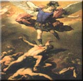El Arcngel San Miguel sacando a los ngeles rebeldes