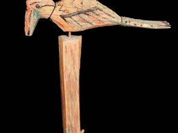 Pájaro en madera