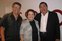 Rómulo Contreras con Lia Bermúdez e Ivan Vivas Gari.