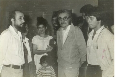 Ali Contreras, Jesús SOTO y Rómulo Contreras en Zea. 1982.