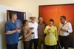 Saturno, Dora, Martín Morales, Rómulo Contreras, Marina Morales y Zerep.